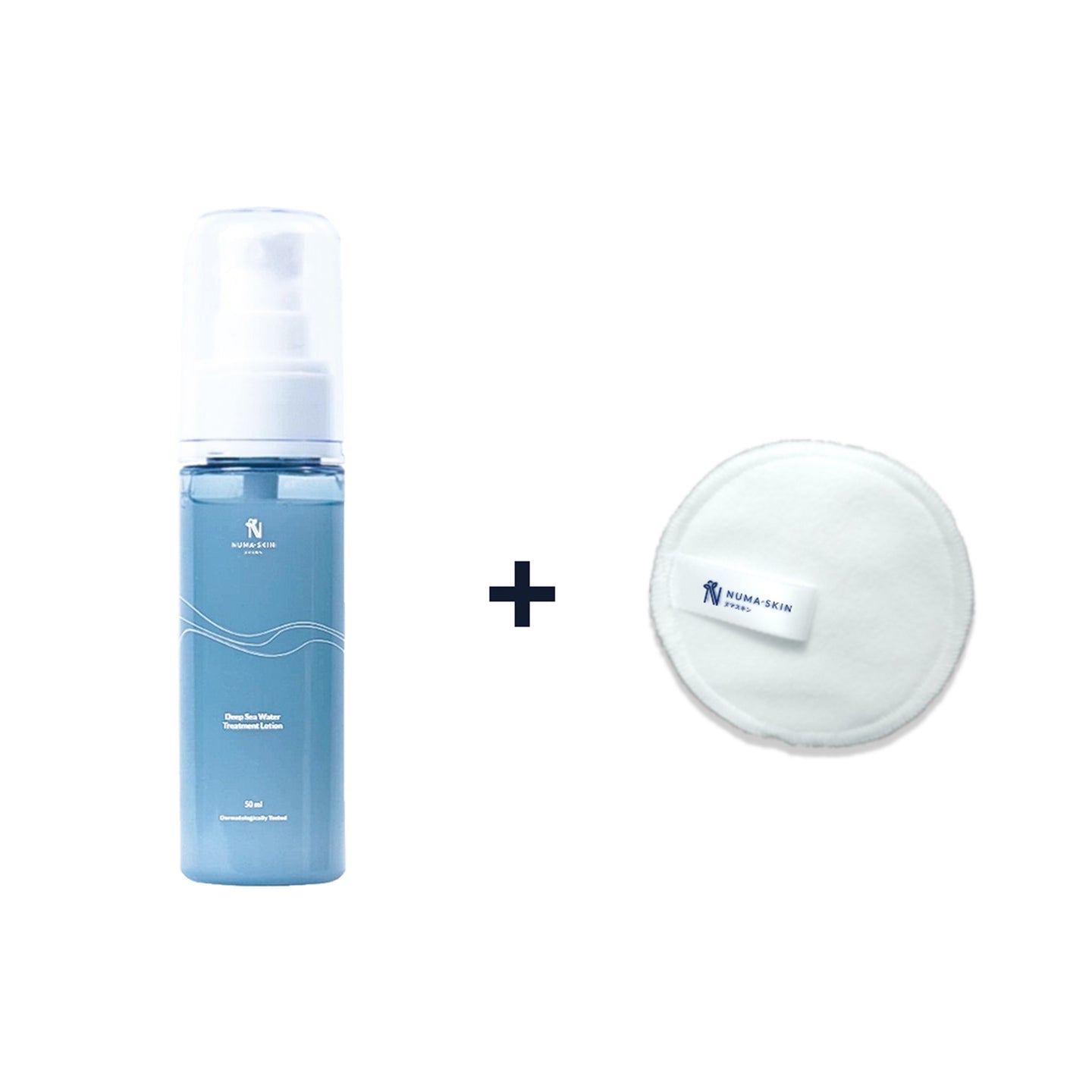 Bundling Numa Skin Deep Sea Water Treatment Lotion 50ml Travel Size / Hydrating Toner dan Cotton Pads Numa Skin